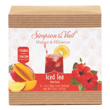 Load image into Gallery viewer, Mango & Hibiscus Herbal Iced Teabags
