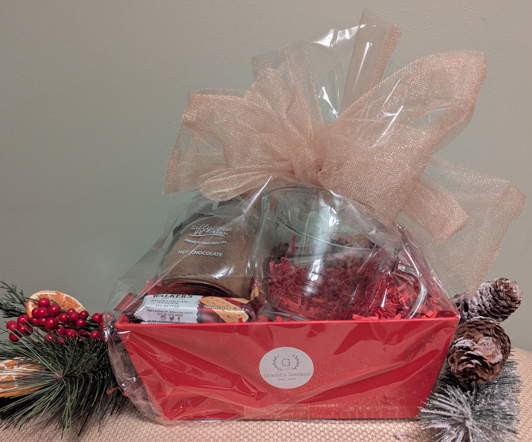Warm and Cozy Hot Chocolate Gift Set (Peppermint)