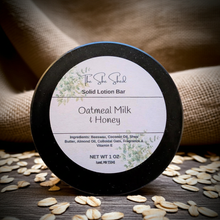 Load image into Gallery viewer, Oatmeal Milk and Honey Solid Lotion Bar
